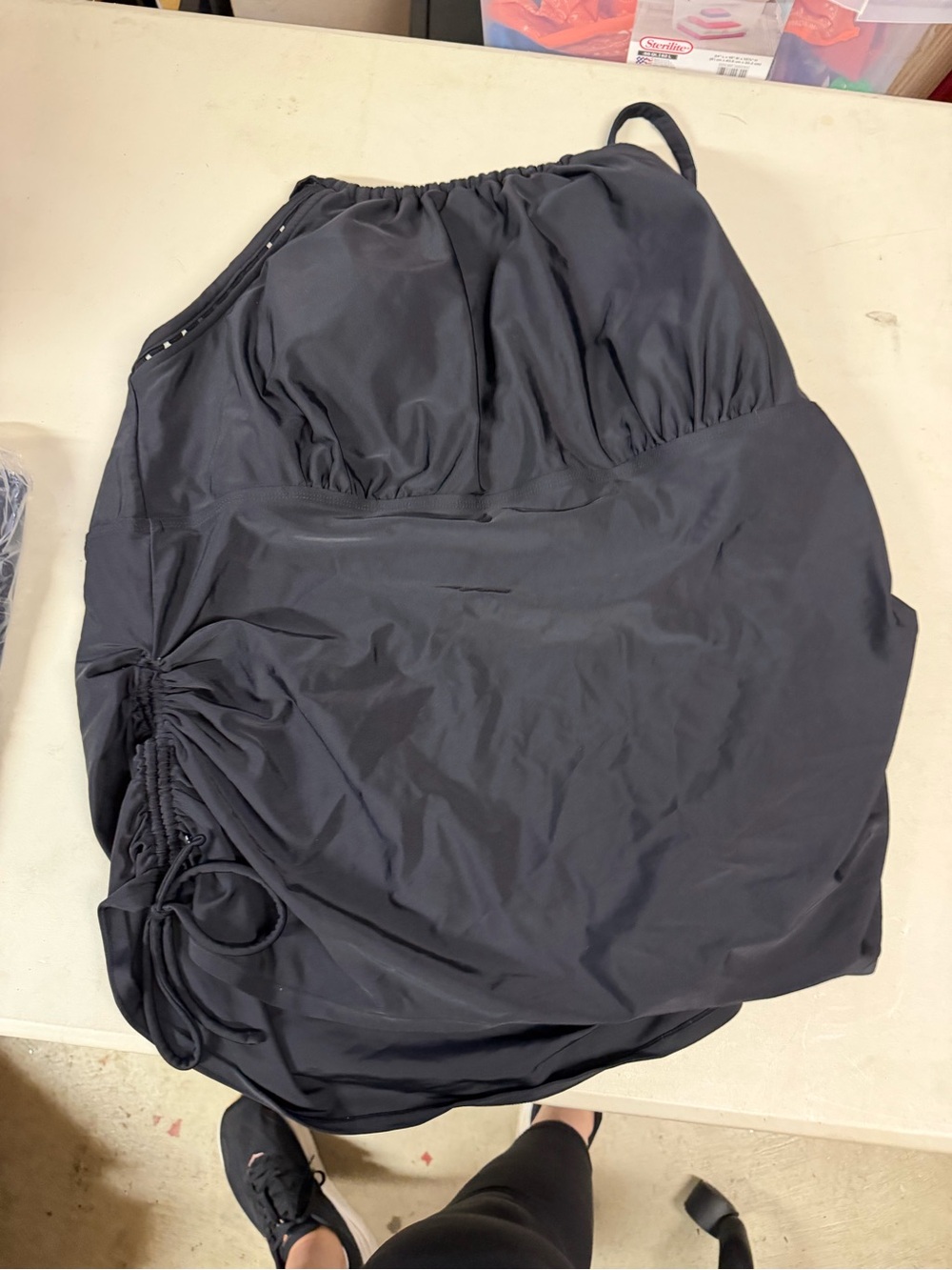 Kona Sol Black Women's One-Piece swim top plus size women’s 26W